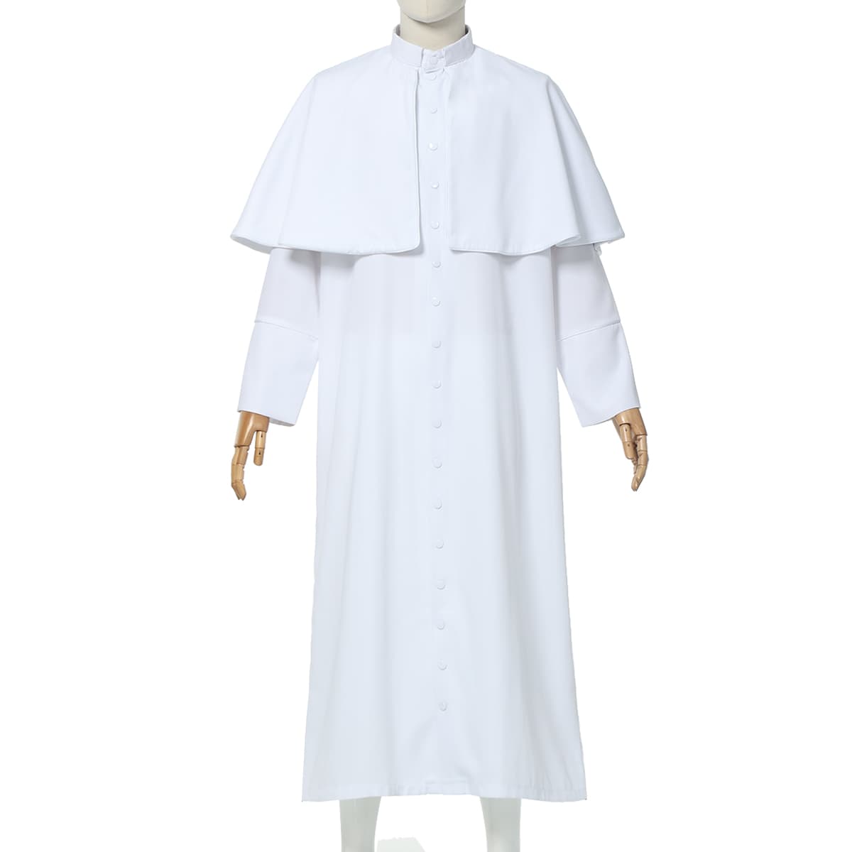 Blessume Shoulder-Caped & Tab-Collar Clergy Cassock