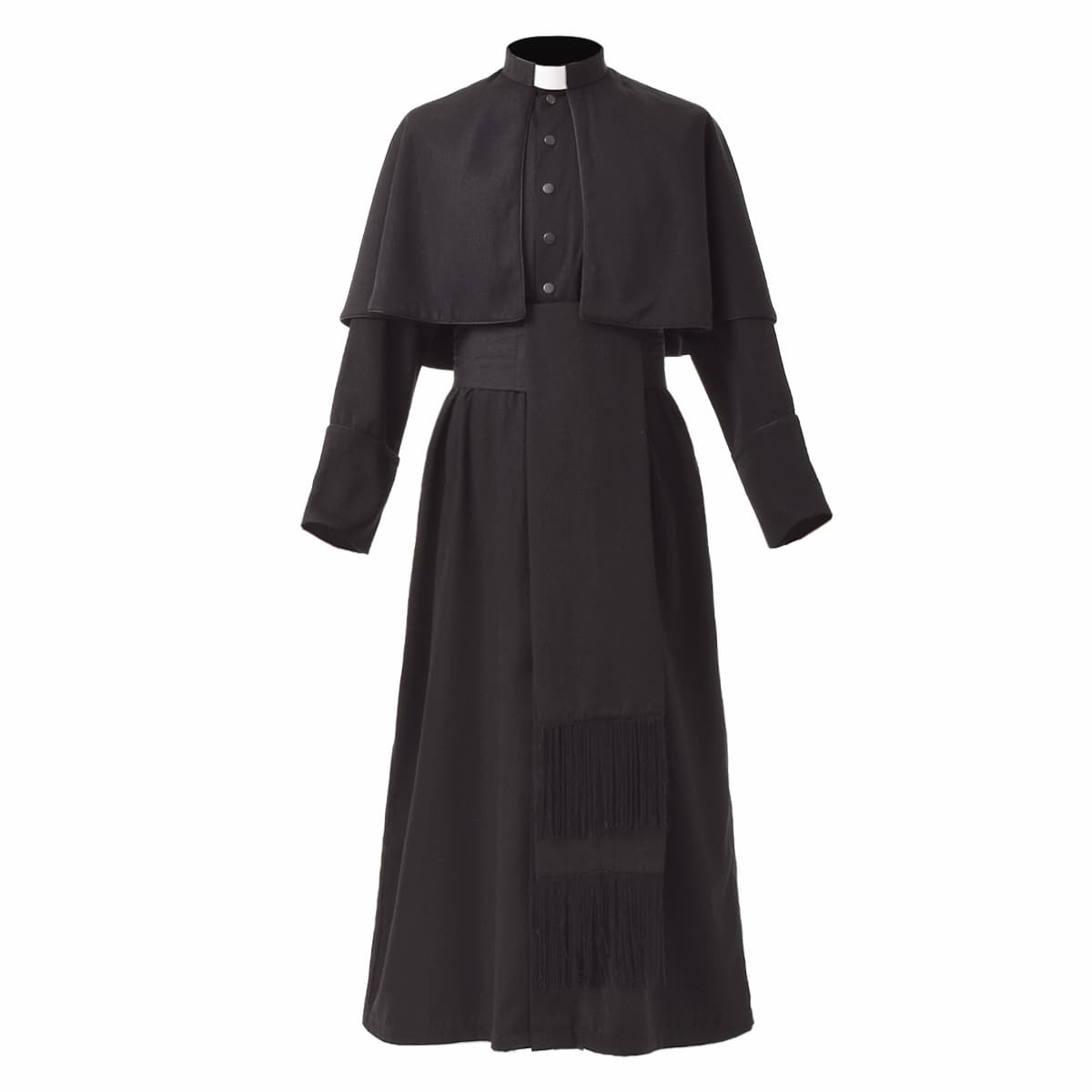 Blessume Shoulder-Caped & Tab-Collar Clergy Cassock